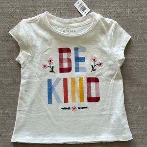 Be Kind embroidered short sleeve t-shirt